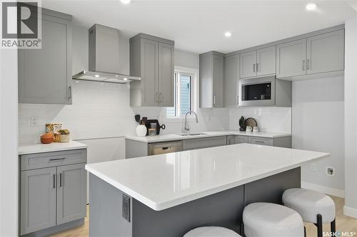 2969 Green Turtle Road, Regina, SK - Indoor Photo Showing Kitchen With Upgraded Kitchen