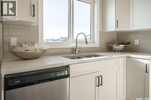 2964 Green Turtle Road, Regina, SK - Indoor Photo Showing Kitchen With Double Sink
