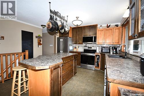 340 Johnson Avenue, Big River, SK - Indoor Photo Showing Kitchen With Double Sink
