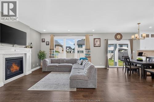 353 Benjamin, Belle River, ON - Indoor Photo Showing Living Room With Fireplace