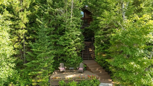 Terrasse - 39 Ch. De La Plage, Val-Des-Lacs, QC - Outdoor