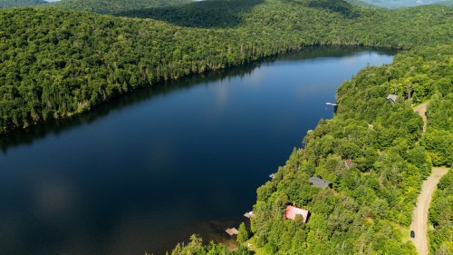 Vue d'ensemble - 39 Ch. De La Plage, Val-Des-Lacs, QC - Outdoor With Body Of Water With View
