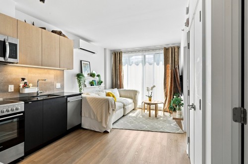 Family Room - 718-2114 Rue Ste-Catherine E., Montréal (Ville-Marie), QC - Indoor Photo Showing Kitchen With Upgraded Kitchen