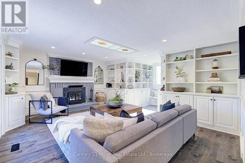 6 Mays Crescent, Hamilton (Waterdown), ON - Indoor Photo Showing Living Room With Fireplace
