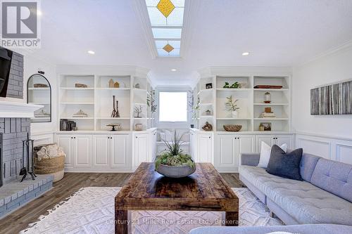 6 Mays Crescent, Hamilton (Waterdown), ON - Indoor Photo Showing Living Room With Fireplace