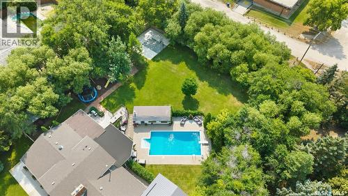 35 Ridgedale Bay, White City, SK - Outdoor With In Ground Pool With View
