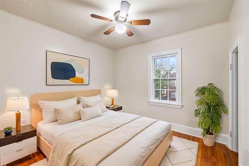 Bedroom 2 - virtually staged for layout and design inspiration. - 301 Langside Street, Winnipeg, MB - Indoor Photo Showing Bedroom