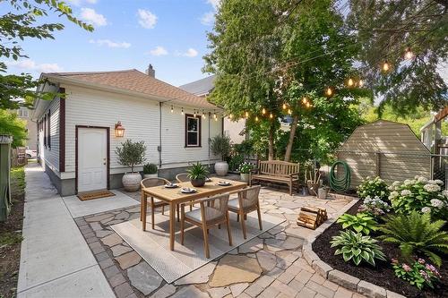 Virtually staged & hardscape and landscaped to show backyard potential! Light next to the door is also not the same as actual.  Please see next picture for actual. - 301 Langside Street, Winnipeg, MB - Outdoor