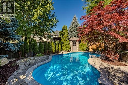 2212 Snead Road, Burlington, ON - Outdoor With In Ground Pool With Backyard
