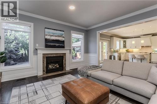 2212 Snead Road, Burlington, ON - Indoor Photo Showing Living Room With Fireplace