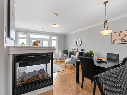 60 Cloverfield Court, Dartmouth, NS - Indoor Photo Showing Dining Room With Fireplace