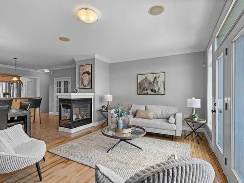 60 Cloverfield Court, Dartmouth, NS - Indoor Photo Showing Living Room With Fireplace