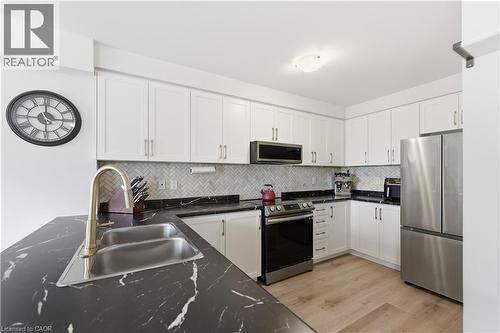 92 Dryden Lane, Hamilton, ON - Indoor Photo Showing Kitchen With Double Sink