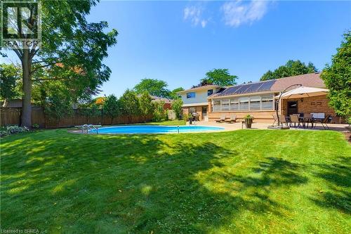 5 Marigold Street, Brantford, ON - Outdoor With In Ground Pool With Deck Patio Veranda With Backyard