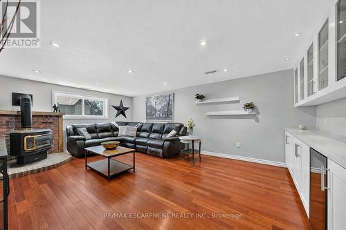 8399 Dickenson Road E, Hamilton, ON - Indoor With Fireplace