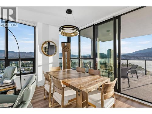 1488 Bertram Street Unit# 3202, Kelowna, BC - Indoor Photo Showing Dining Room