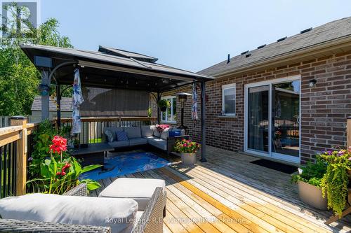 Back deck with gazebo - 87 Irving Drive, Norwich (Norwich Town), ON - Outdoor With Deck Patio Veranda With Exterior