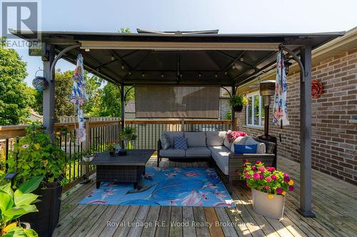 Back deck with gazebo - 87 Irving Drive, Norwich (Norwich Town), ON - Outdoor With Deck Patio Veranda With Exterior