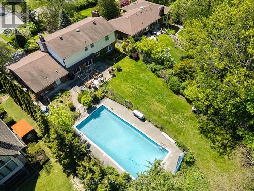 865 Meadow Wood Road, Mississauga, ON - Outdoor With In Ground Pool With View