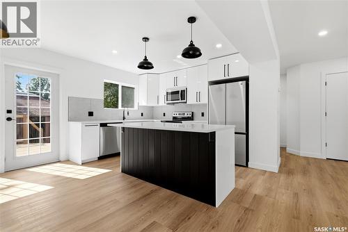 3638 Argyle Road, Regina, SK - Indoor Photo Showing Kitchen With Stainless Steel Kitchen With Upgraded Kitchen