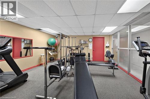 36 Hayhurst Road Unit# 329, Brantford, ON - Indoor Photo Showing Gym Room