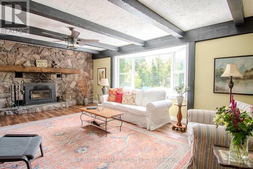 175 Concession 2 Road, Brock, ON - Indoor Photo Showing Living Room With Fireplace