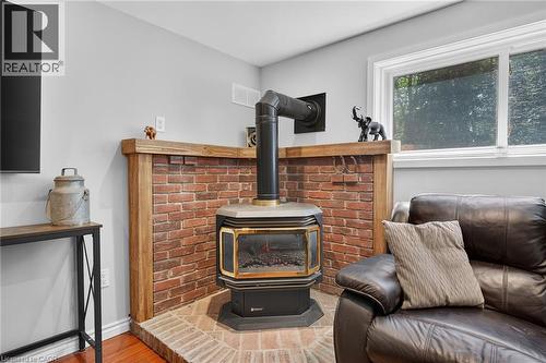 8399 Dickenson Road E, Mount Hope, ON - Indoor With Fireplace