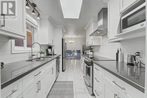 117 Clappison Boulevard, Toronto, ON - Indoor Photo Showing Kitchen With Double Sink With Upgraded Kitchen