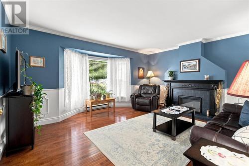 Living Room - 20 Lidstone Crescent, Mount Pearl, NL - Indoor Photo Showing Living Room With Fireplace
