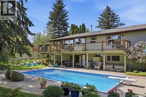 727 Tobin Terrace, Saskatoon, SK - Outdoor With In Ground Pool With Deck Patio Veranda