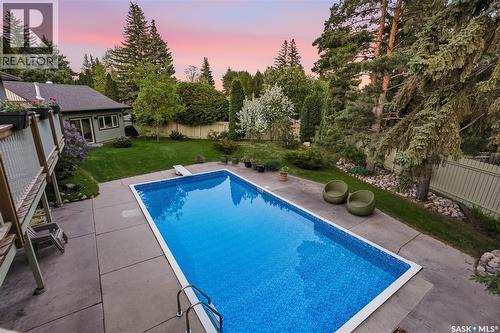 727 Tobin Terrace, Saskatoon, SK - Outdoor With In Ground Pool With Backyard