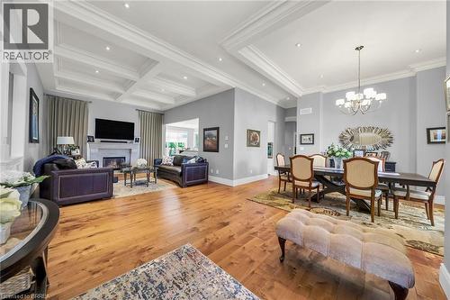 12 Ellington Place, Brantford, ON - Indoor Photo Showing Living Room With Fireplace