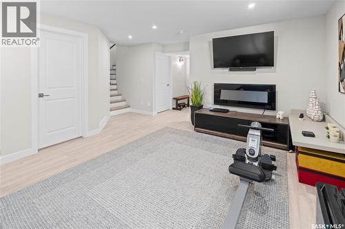 1231 Pringle Way, Saskatoon, SK - Indoor With Fireplace