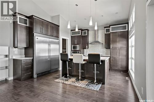 3821 Goldfinch Way, Regina, SK - Indoor Photo Showing Kitchen With Upgraded Kitchen