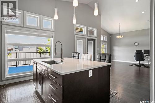 3821 Goldfinch Way, Regina, SK - Indoor Photo Showing Kitchen With Upgraded Kitchen