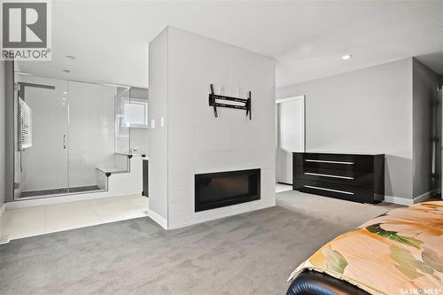 3821 Goldfinch Way, Regina, SK - Indoor With Fireplace