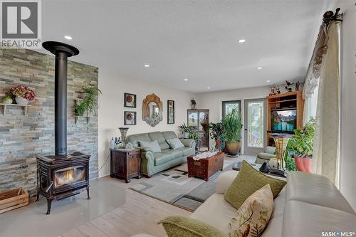 Dilke Acreage, Sarnia Rm No. 221, SK - Indoor Photo Showing Living Room With Fireplace