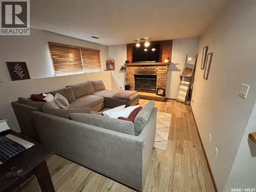 207 Nemeiben Road, Saskatoon, SK - Indoor Photo Showing Living Room With Fireplace