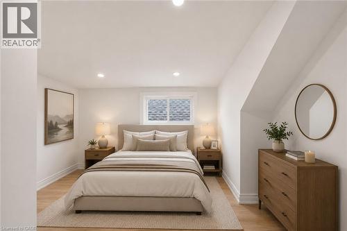 VIRTUALLY STAGED - 1062 Cannon Street E, Hamilton, ON - Indoor Photo Showing Bedroom