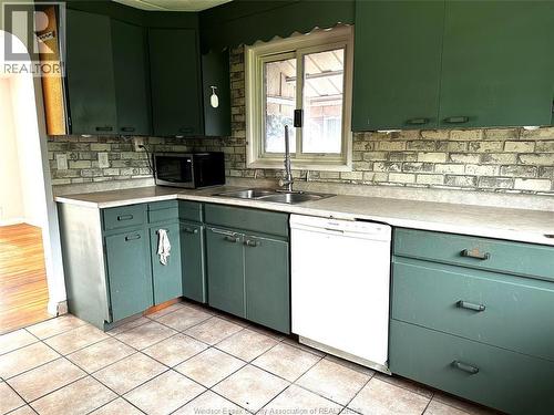 3615 Longfellow, Windsor, ON - Indoor Photo Showing Kitchen With Double Sink