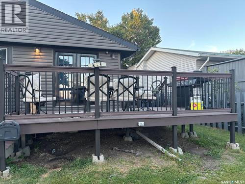 705 Prospect Avenue, Oxbow, SK - Outdoor With Deck Patio Veranda