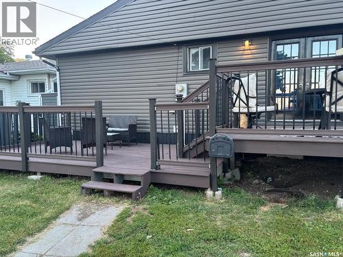705 Prospect Avenue, Oxbow, SK - Outdoor With Deck Patio Veranda