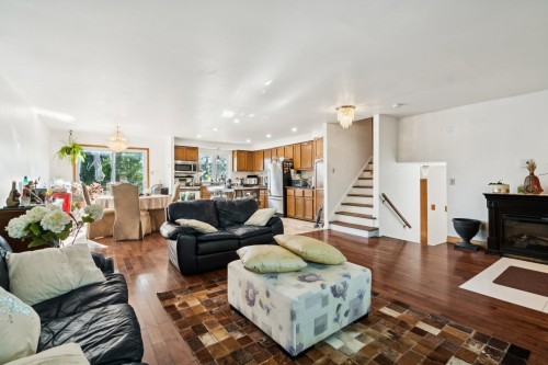 Salon - 6560 Rue Villon, Brossard, QC - Indoor Photo Showing Living Room With Fireplace