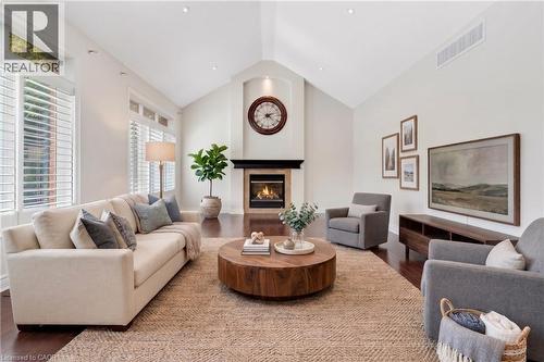 32 Pennsylvania Crescent, Kitchener, ON - Indoor Photo Showing Living Room With Fireplace