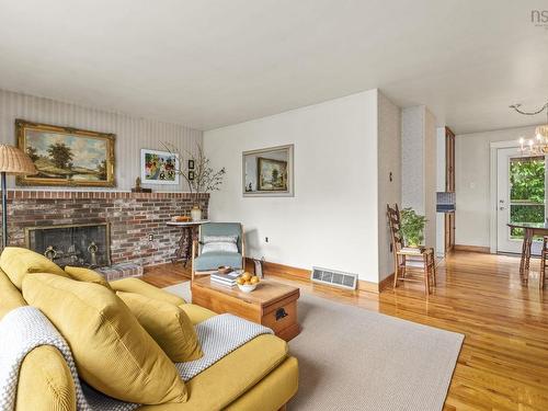 22 Kent Road, Kentville, NS - Indoor Photo Showing Living Room With Fireplace