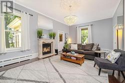 Family Room With Fireplace - 