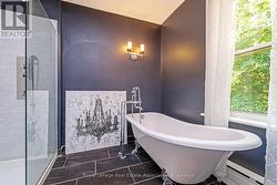 2nd floor bath with clawfoot tub - 