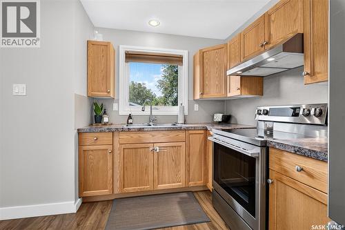 951 Holdsworth Crescent, Moose Jaw, SK - Indoor Photo Showing Kitchen With Double Sink
