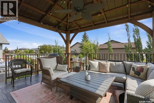 621 Braun Lane, Warman, SK - Outdoor With Deck Patio Veranda With Exterior