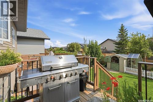 621 Braun Lane, Warman, SK - Outdoor With Deck Patio Veranda With Exterior